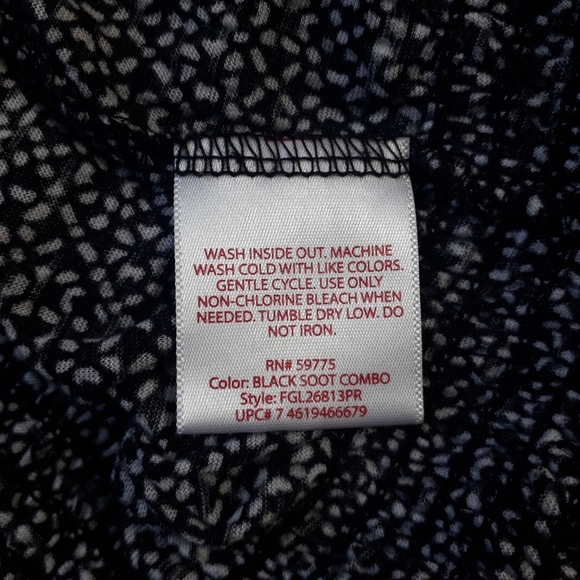 Faded Glory | lightweight Printed flowy top - Picture 10 of 12